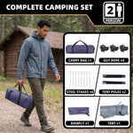 2-4 PERSON LIGHTWEIGHT BACKPACKING DOME CAMPING TENTS - 9