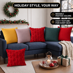 Christmas Pillow Covers 18x18 – Decorative Set of 2 - 9