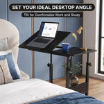 C-SHAPED END TABLE WITH CHARGING STATION – ADJUSTABLE HEIGHT - 9