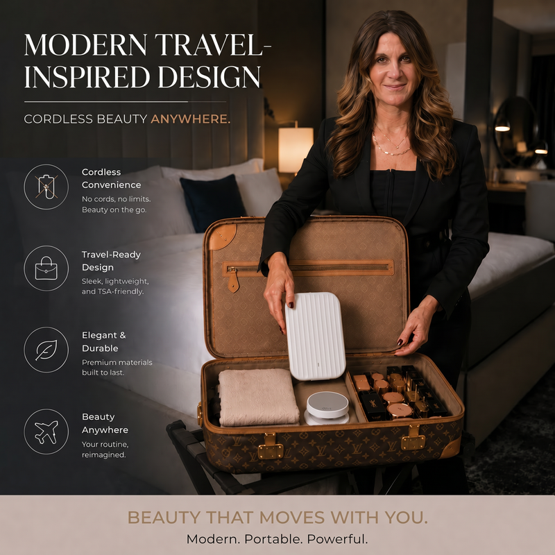 Portable LED Makeup Mirror – Rechargeable, Adjustable Brightness, Compact & Travel-Friendly - 9