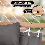 Outdoor Double Hammock with Stand for 2 – Heavy Duty Steel Frame, Pillow Included - 9