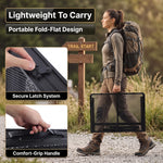 Foldable Camping Table Collapsible Picnic Aluminum Alloy Grill Stand - 9