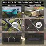 Premium Reclining Outdoor Camping Chair – Adjustable Comfort Seat - 9