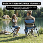 Tri-Lite Stool w/Back, Lightweight Portable Fishing Chair w/Cupholder and Carry Strap, Supports 225-Lb, Portable Outdoor Chair for the Hunting Blind, Camping, Travel, Hiking - 9