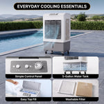 3-in-1 Evaporative Air Cooler Tower Fan with Remote Control - 9