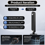Tower Fan With Remote – 90° Oscillation, 36″ & 42″ - 9