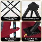 Heavy Duty Camping Chair with Cooler Storage – Single or Twin Pack - 9