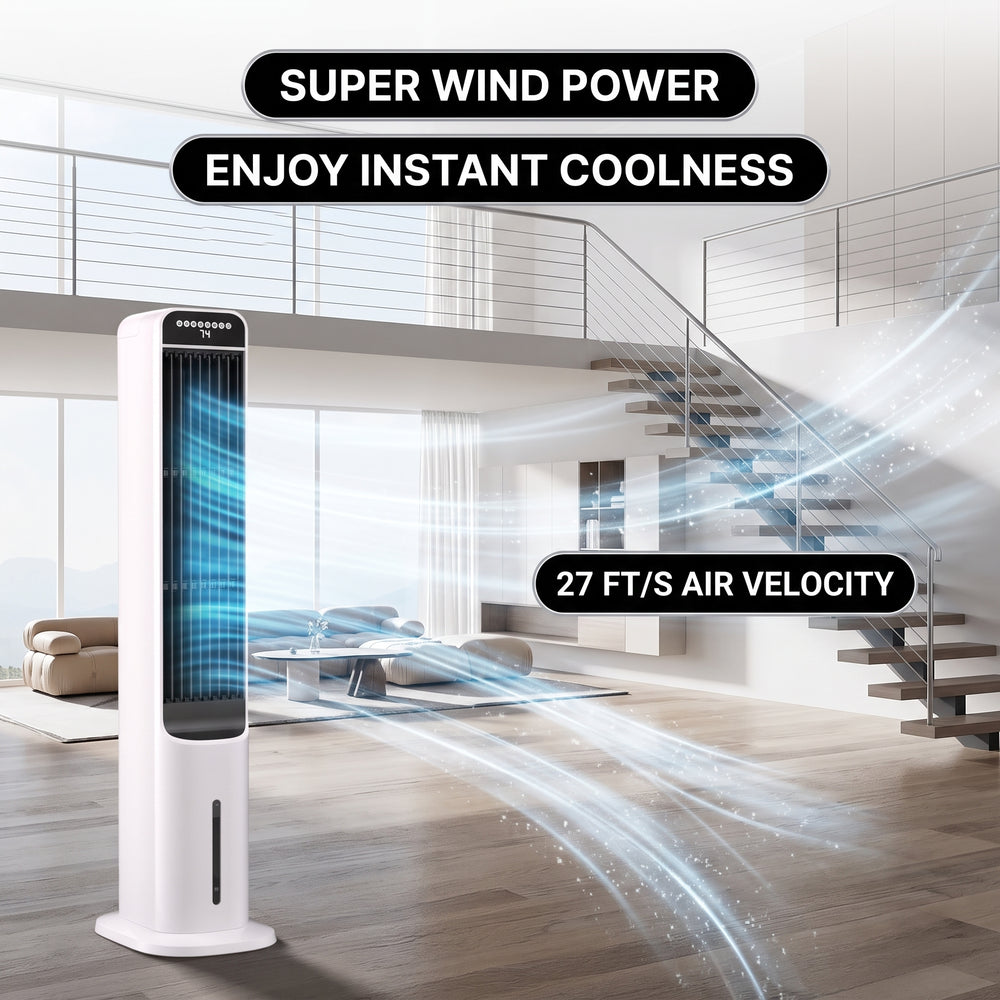 3-in-1 Evaporative Air Cooler Tower Fan with Remote Control - 9