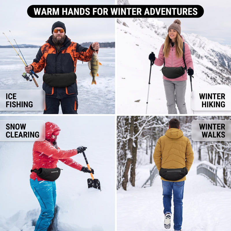 Rechargeable Hand Warmer Pouch – Electric Heated Hand Muff for Hunting, Golf & Outdoors - 9