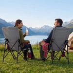 Heated Camping Chair for Adult Outdoor Activities - Portable Folding Heated Chair with 3 Adjustable Heat Levels, Heating Backrest Cushion Support 264LBS for Patio Camping (Battery Not Included) - 9