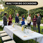 8 ft Heavy Duty Folding Table - 9