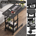 C-SHAPED END TABLE WITH CHARGING STATION – ADJUSTABLE HEIGHT - 9