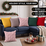 Christmas Pillow Covers 18x18 – Decorative Set of 2 - 9
