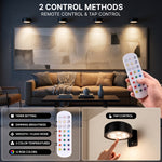 Picture Lights for Wall, Rechargeable Battery Operated LED Gallery Light Bar with Remote & Timer, Dimmable Wireless Wall Sconce for Paintings & Frames - 9