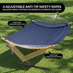 2-Person Hammock with Adjustable-Height Stand, Pillow & Carrying Bag - 9
