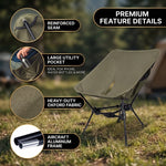 Ultralight Folding Camping Chair – Portable Outdoor High-Back Seat - 9