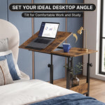 C-SHAPED END TABLE WITH CHARGING STATION – ADJUSTABLE HEIGHT - 9
