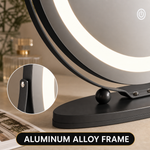 LED Vanity Mirror with Halo Lights – Dimmable, Touch Control, 360° Rotation - 9