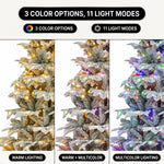 PRE LIT CHRISTMAS TREE – COLOR CHANGING LED LIGHTS WITH REMOTE CONTROL - 9