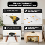 Battery Operated Picture Light for Wall - Rechargeable Cordless LED Art Light with Remote, Timer and Dimming - 9