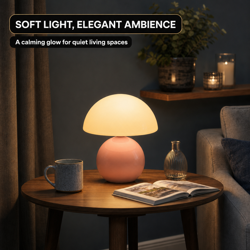 MUSHROOM LAMP – CORDLESS, RECHARGEABLE & TOUCH-DIMMABLE - 9
