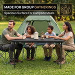 4 ft Adjustable Folding Camping Table - 9
