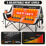 Heated Camping Chair – Single Chair & Double Loveseat Options - 9