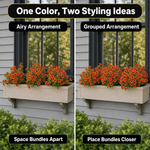 Artificial Fall Flowers for Outdoors – UV-Resistant, 12 Bundles - 9