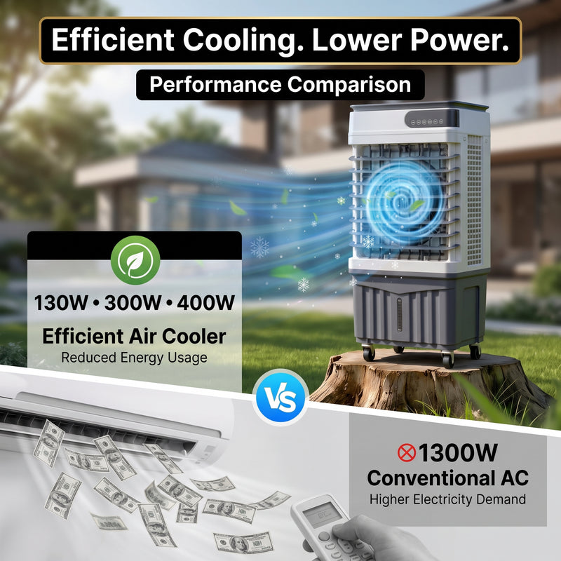 3-in-1 Evaporative Air Cooler Tower Fan with Remote Control - 9