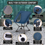 Ultralight Folding Camping Chair – Portable Outdoor High-Back Seat - 9