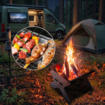 Portable Folding Charcoal Grill & Campfire Fire Pit - 9