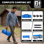 2-4 PERSON LIGHTWEIGHT BACKPACKING DOME CAMPING TENTS - 9