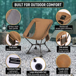 Ultralight Folding Camping Chair – Portable Outdoor High-Back Seat - 9