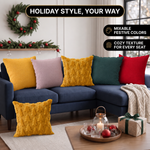 Christmas Pillow Covers 18x18 – Decorative Set of 2 - 9
