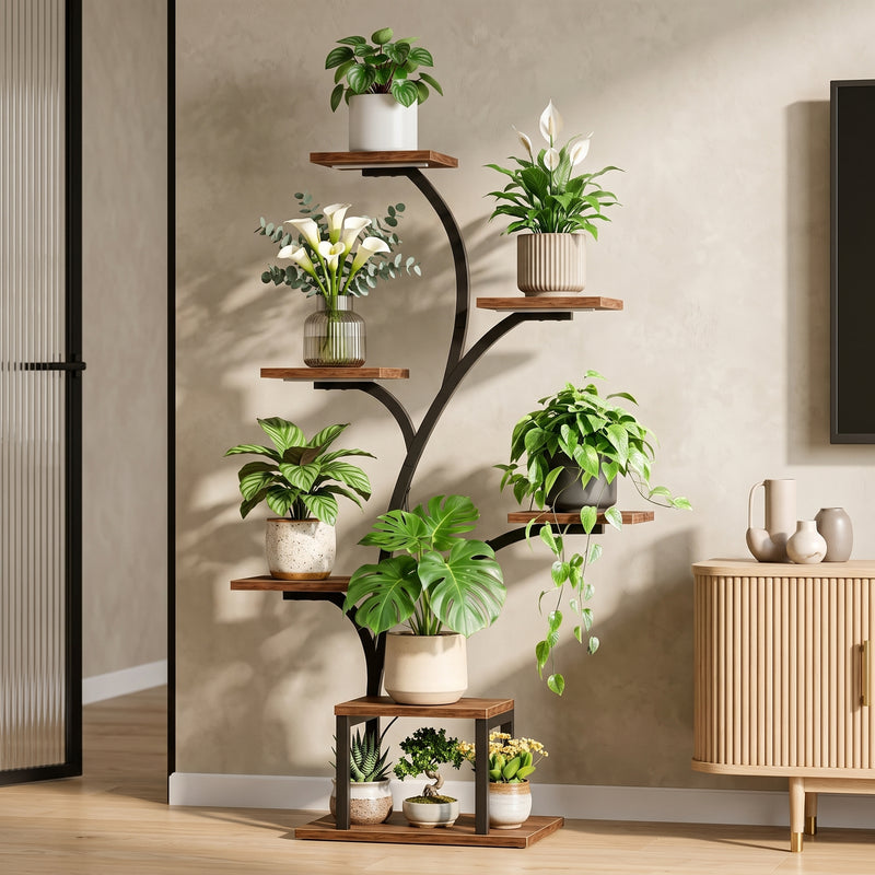 PLANT STAND WITH GROW LIGHTS – MULTI-TIER INDOOR SHELF - 9
