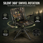 Portable Adjustable Hunting Chair with Swivel & Heated - 9