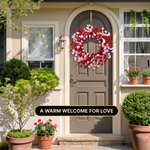 VALENTINE WREATHS FOR FRONT DOOR – HEART & BERRY FLORAL WREATH FOR VALENTINE’S DAY DÉCOR - 9