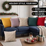 Christmas Pillow Covers 18x18 – Decorative Set of 2 - 9
