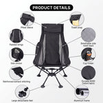 Ultra-Compact High Back Folding Camping Chair – Lightweight & Portable - 9