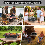 PORTABLE TABLETOP BBQ GRILL – CHARCOAL OUTDOOR GRILLS FOR CAMPING, PATIO, BEACH & BACKYARD - 9