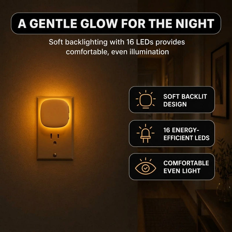 PLUG-IN NIGHT LIGHT – MOTION SENSOR, DUSK-TO-DAWN & DIMMING - 9