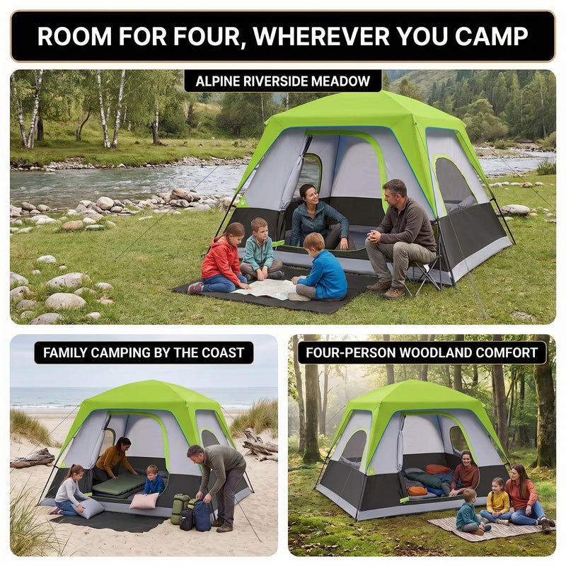2-4 Person Dome And Cabin Camping Tents - 9