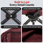 Oversized Camping Chairs 2 Pack – Extra-Large Folding Outdoor Chairs, Padded - 9