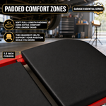 2-in-1 Convertible Z-Creeper Seat - Rolling Mechanic Creeper with Wheels, Under Dash Creeper & Garage Chair for Auto Repair, Low Profile Roller Seat - 9