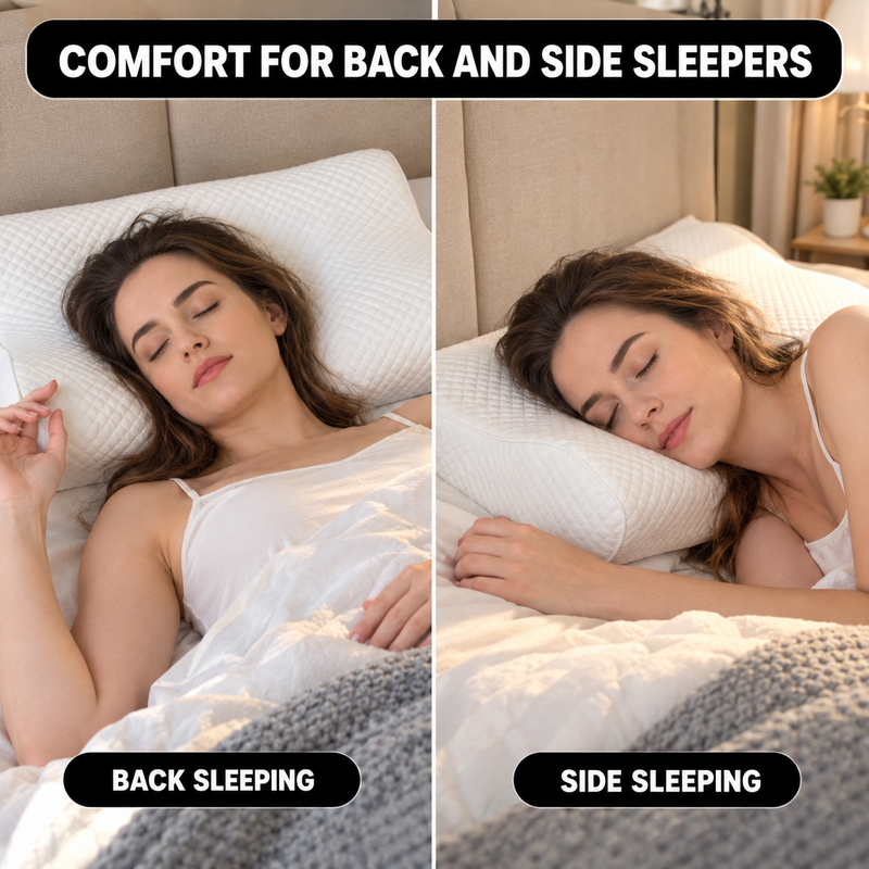 Contour Memory Foam Pillow – Butterfly, Wave & Classic Styles - 9