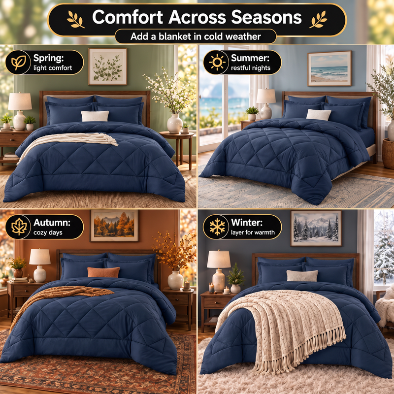 BEDDING SETS – 7-PIECE COMFORTER SET WITH SHEETS - 9