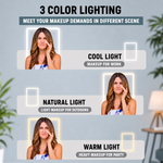 Portable LED Makeup Mirror – Rechargeable, Adjustable Brightness, Compact & Travel-Friendly - 9