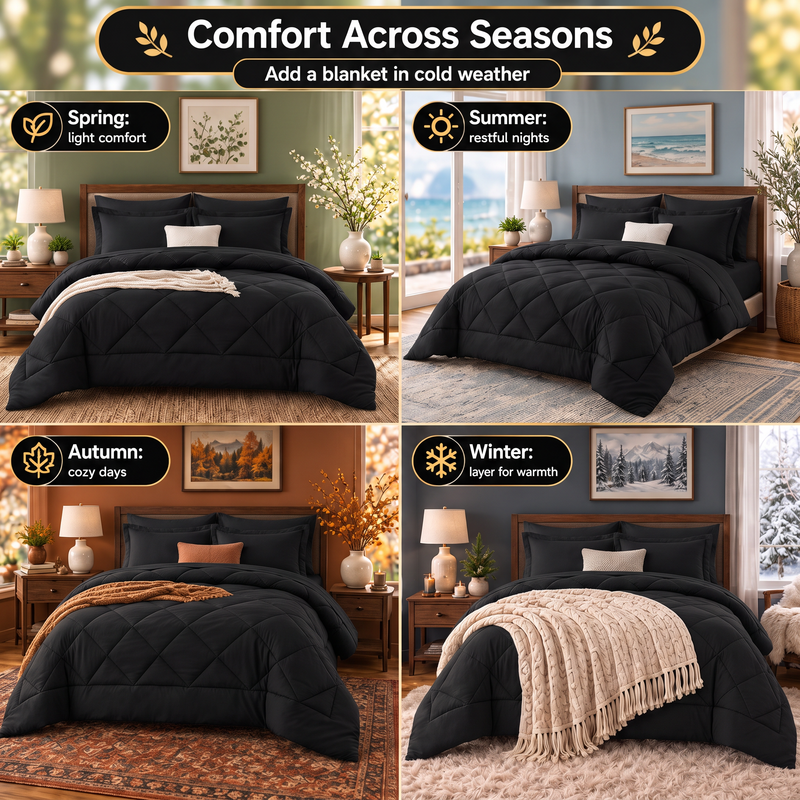 BEDDING SETS – 7-PIECE COMFORTER SET WITH SHEETS - 9