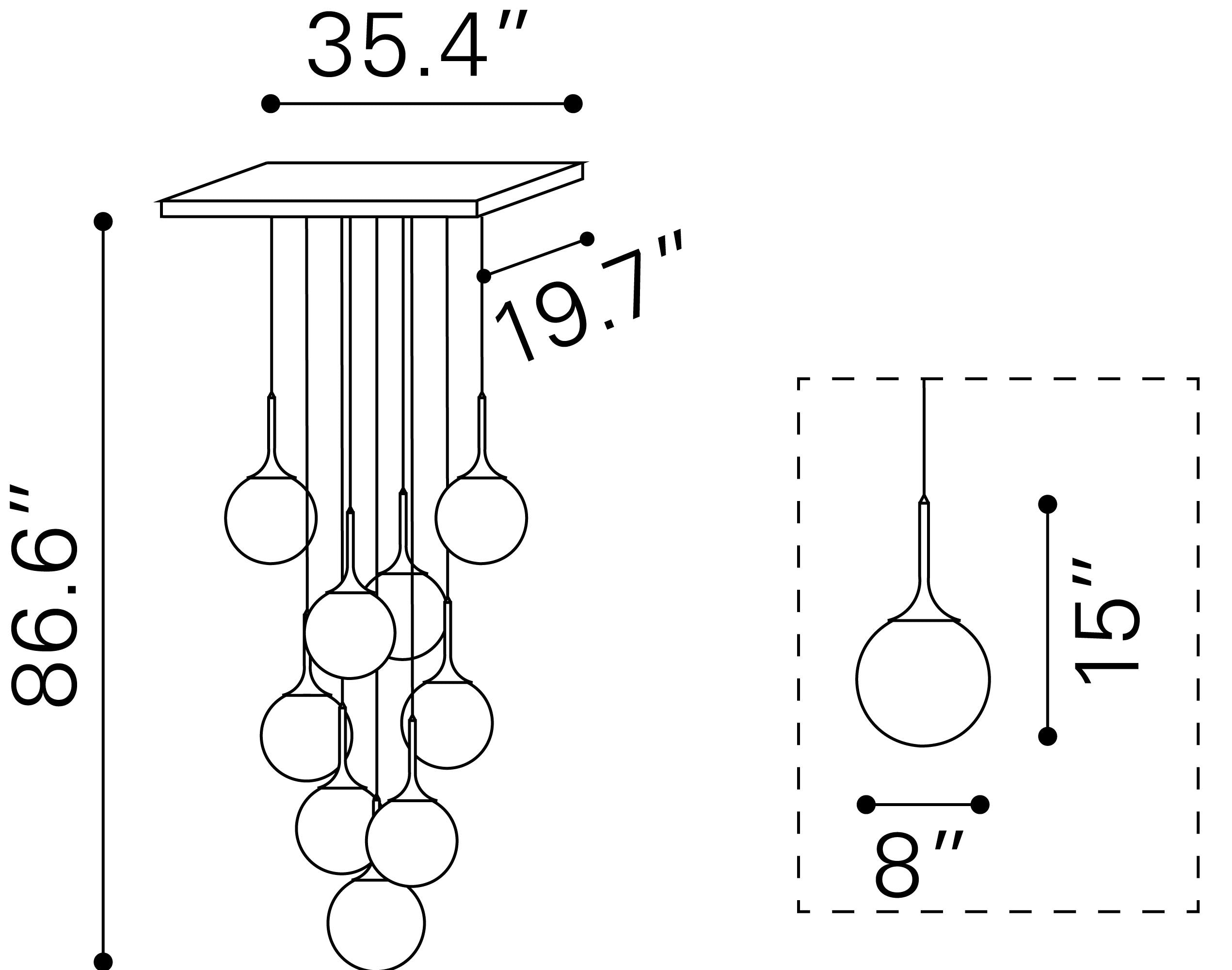 Epsilon Ceiling Lamp White