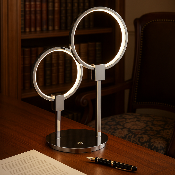 Hong Kong Elite Touch Dimmer LED Table Lamp in Premium Chrome